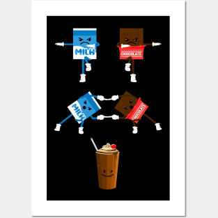 Chocolate, Milk, Milkshake, Fusion, Shake, Creamy, Fun Posters and Art